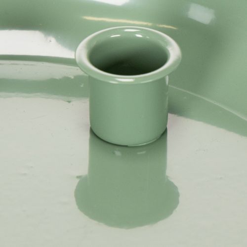 Plato para velas Corona de Adviento verde con cuatro portavelas 24cm | Floristik24.es