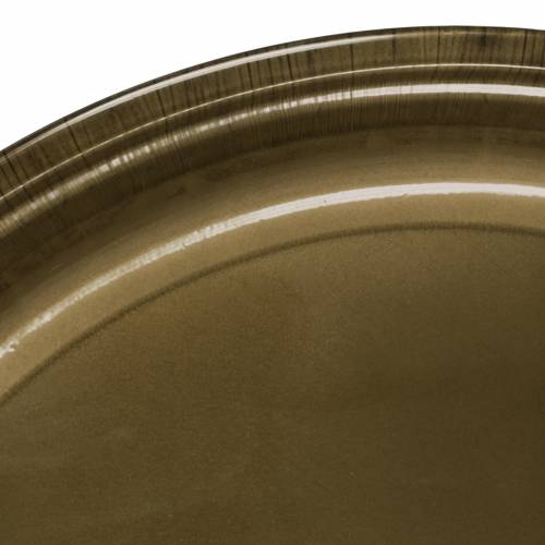 Floristik24 Plato decorativo fabricado en metal bronce con efecto vidriado Ø50cm