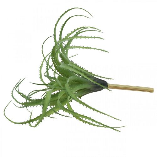 Floristik24 Aloe artificial verde planta artificial para pegar planta verde 38Øcm