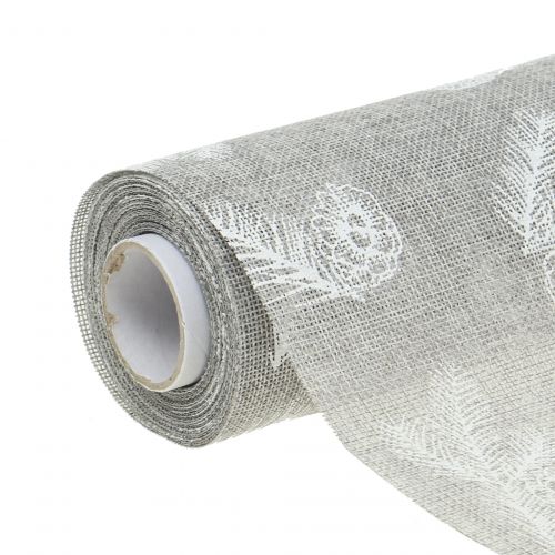 Mantel con motivo de abeto gris 20cm 5m