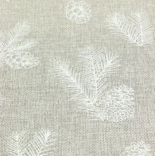 Mantel con motivo de abeto gris 20cm 5m