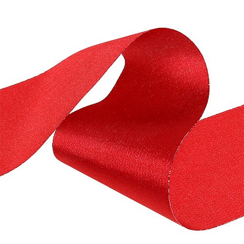 Floristik24 Cinta de mesa roja 10cm 15m