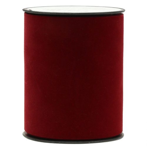 Cinta de mesa cinta de terciopelo rojo oscuro 100mm 8m