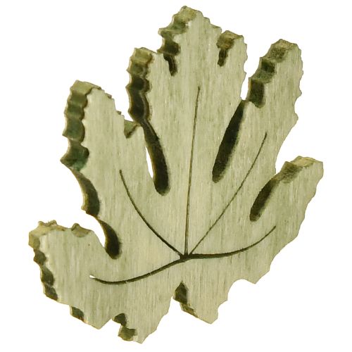 Artículo Decoración de mesa otoño decoración dispersa decoración de madera hoja de arce 4cm 72 piezas