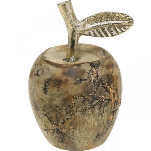 Floristik24 Decoración de mesa madera manzana Decoración de madera deco manzana H13.5cm Ø8cm 2pcs