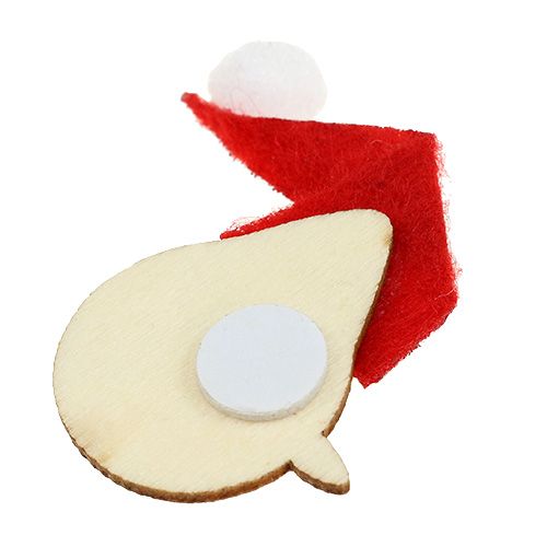 Artículo Decoración de mesa Papá Noel, muñeco de nieve 4-5cm 12 piezas