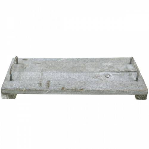 Artículo Decoración de mesa, bandeja decorativa en shabby chic, bandeja con pies, decoración de madera 40cm