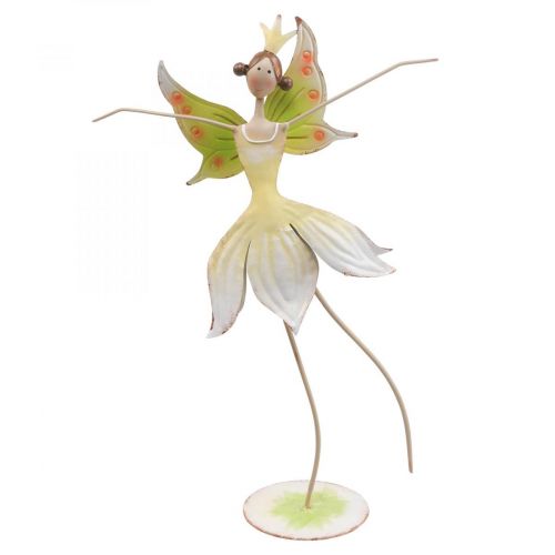 Floristik24 Decoración de mesa flor primavera hada duende decoración metal 25x10x37,5cm