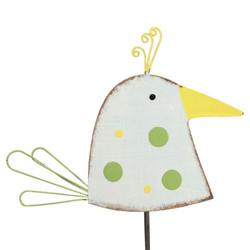 Floristik24 Resorte de decoración de mesa, figura decorativa de pájaro, pájaro de metal 17cm 2 piezas