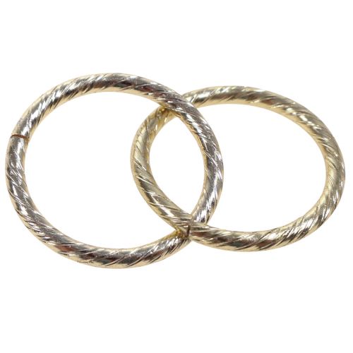 Floristik24 Decoración de mesa boda anillos de boda anillos decorativos oro Ø2cm 50 piezas
