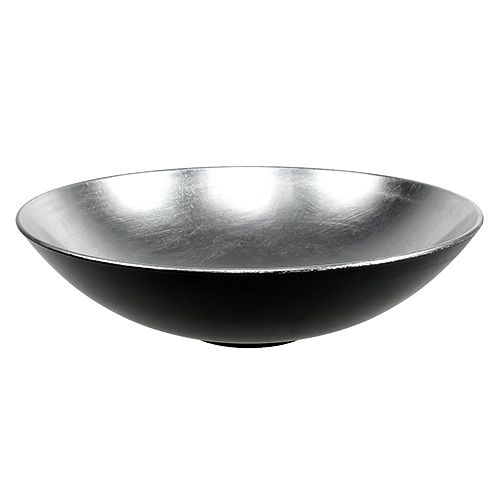 Floristik24 Cuenco de decoración de mesa plata Ø28cm plástico