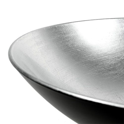 Floristik24 Cuenco de decoración de mesa plata Ø28cm plástico