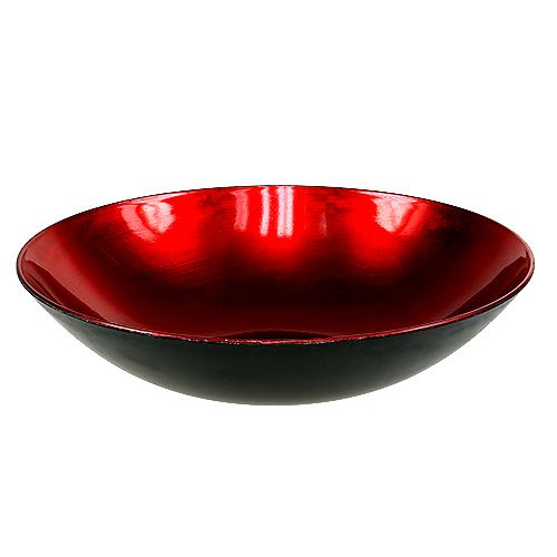 Floristik24 Cuenco de decoración de mesa rojo Ø28cm plástico