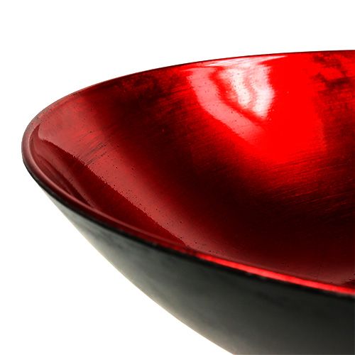 Artículo Cuenco de decoración de mesa rojo Ø28cm plástico