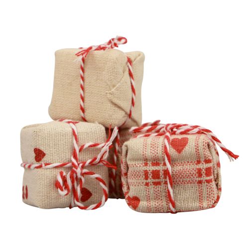 Artículo Decoración de mesa paquete de regalo de Navidad decoración 3,5 cm 9 piezas