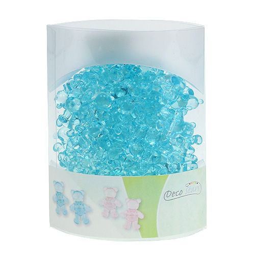 Artículo Decoración de mesa para el oso de nacimiento azul 3.5cm 60p