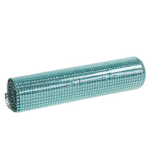 Artículo Camino de mesa con lentejuelas turquesa B25cm L228cm