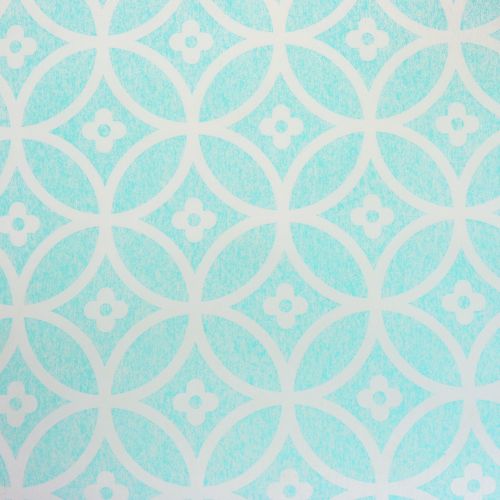 Floristik24 Camino de mesa con estampado azul claro 30cm x 300cm
