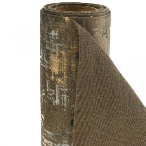 Floristik24 Camino de mesa camino de mesa marrón decoración de mesa poliéster L250cm W20cm