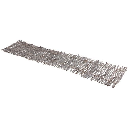 Artículo Camino de mesa madera ramas decorativas decoración blanco natural 89×20,5cm