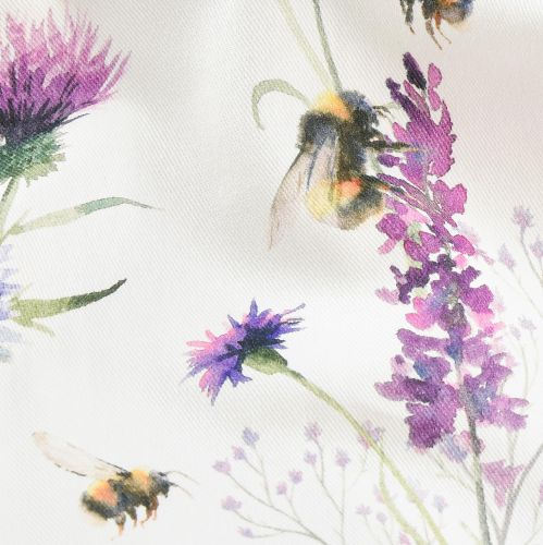 Artículo Camino de mesa camino de mesa de verano abejorros blanco 40x150cm