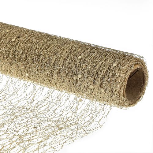 Floristik24 Camino de mesa camino de mesa Champagne Glitter W35cm L200cm