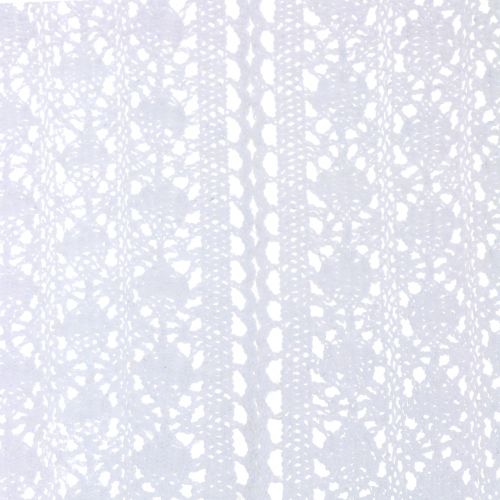 Floristik24 Camino de mesa Crochet encaje blanco 30cm x 140cm