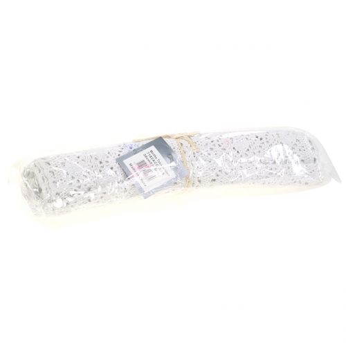 Floristik24 Camino de mesa Crochet encaje blanco 30cm x 140cm