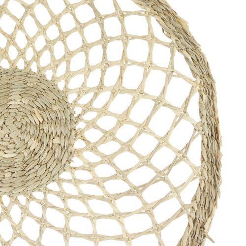 Floristik24 Mantel individual de junco marino redondo trenzado decoración de verano para la mesa Ø38cm