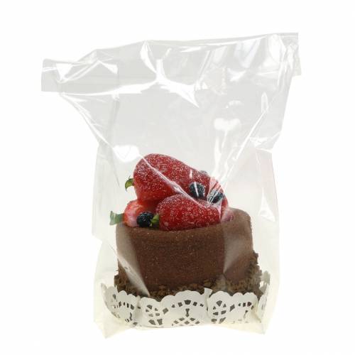 Floristik24 Imitación comida chocolate pastel decorativo 7cm
