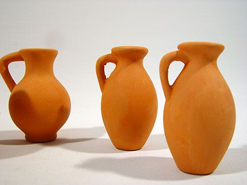 Floristik24 Jarrón de terracota 6cm mini (24 uds.)