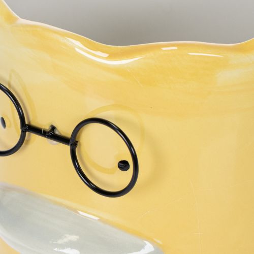 Artículo Jarrón decorativo cilíndrico de cerámica con forma de pato para un hogar elegante, 13 cm, 2 piezas