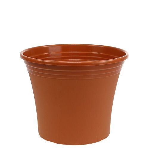 Floristik24 Maceta “Irys” plástico terracota Ø22cm H18cm 1ud
