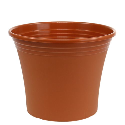 Floristik24 Maceta “Irys” plástico terracota Ø33cm H27,5cm, 1ud