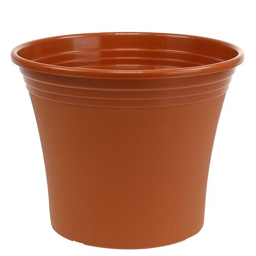 Floristik24 Maceta “Irys” plástico terracota Ø38cm H31cm, 1ud