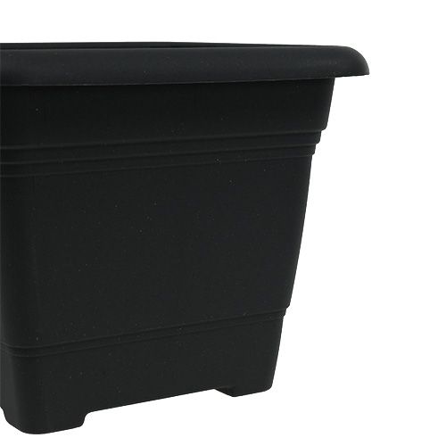 Floristik24 Maceta “Nora” 33cm x 33cm H26cm antracita 1 pieza