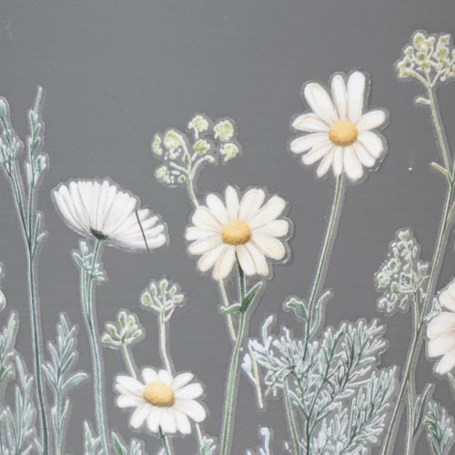 Artículo Maceta con motivo de margaritas para un diseño interior elegante, 11 cm, 4 piezas