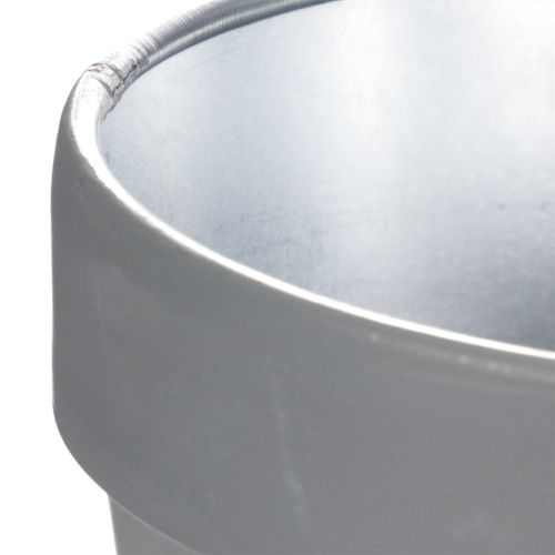 Artículo Maceta con motivo de margaritas para un diseño interior elegante, 11 cm, 4 piezas