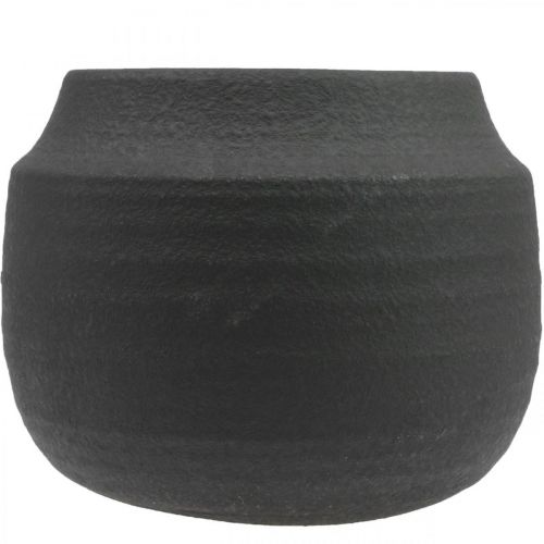 Artículo Macetero Maceta de cerámica negra Ø23cm H19.5cm