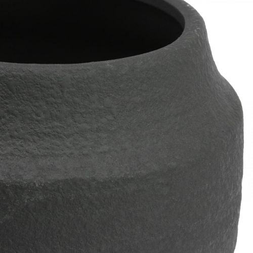 Artículo Macetero Maceta de cerámica negra Ø23cm H19.5cm