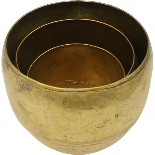 Artículo Jarrones decorativos jarrones de metal con aspecto de latón Ø17,5/15/13cm juego de 3