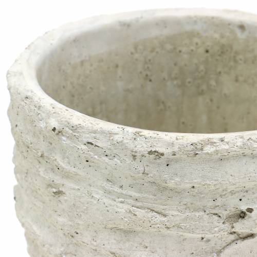 Floristik24 Macetero blanco antiguo Ø14,5cm H13cm