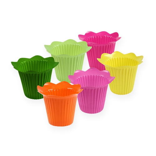 Maceta plastico flor Ø10,5cm 25uds