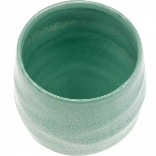 Floristik24 Maceta de cerámica, cuenco para plantas, maceta de cerámica corrugada Ø16cm 2 piezas