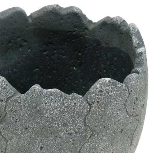 Floristik24 Macetero de hormigón cáscara de huevo Ø14,5cm 15cm 2pcs