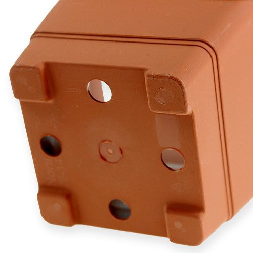Floristik24 Maceta "Nora" 14cm x 14cm H11cm terracota, 1pza