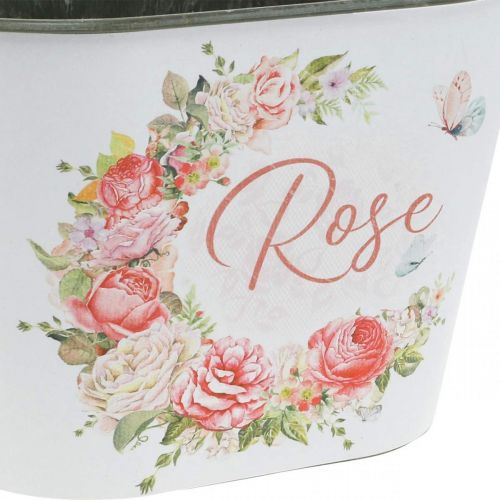Jardinera, macetero decorativo de rosas, florero L19cm H12.5cm