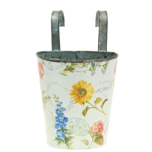 Floristik24 Macetero con diseño floral para colgar Al.14,5cm