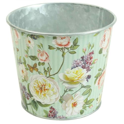 Floristik24 Macetero rosas jardinera metal verano Ø12cm H10.5cm