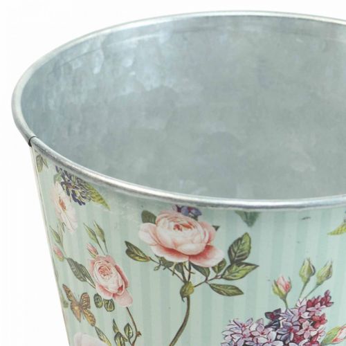 Floristik24 Macetero rosas jardinera metal verano Ø14cm H12.5cm